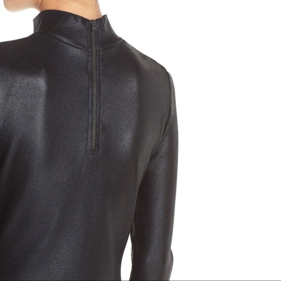 French Connection Turtleneck Shimmer Ponte Sheath Dress - Picture 4 of 12